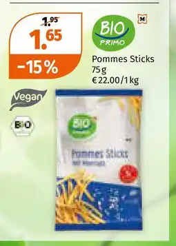 Müller Bio primo pommes sticks Angebot