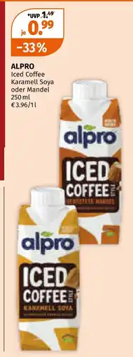 Müller Alpro iced coffee Angebot
