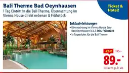 Lidl Bali therme bad oeynhausen Angebot