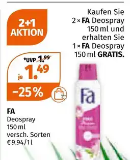Müller Fa deospray Angebot