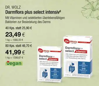 Vitalia Dr. wolz darmflora plus select intensiv Angebot