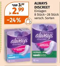 Müller Always discreet Angebot