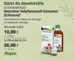 Vitalia Schoenenberger naturreiner heilpflanzensaft sonnenhut (echinacea) Angebot
