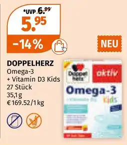 Müller Doppelherz omega-3 + vitamin d3 kids Angebot