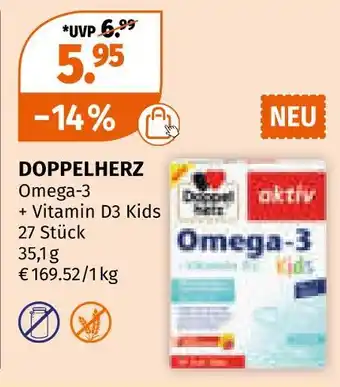 Müller Doppelherz omega-3 + vitamin d3 kids Angebot