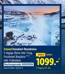 Lidl Atouro gmbh island standort-rundreise Angebot