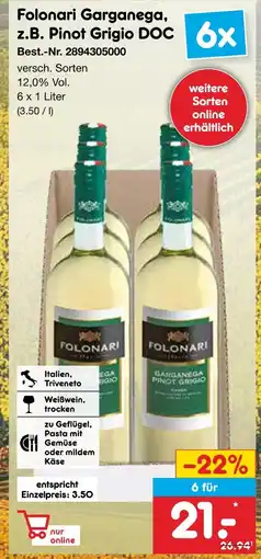 Netto Marken-Discount Folonari garganega pinot grigio doc Angebot