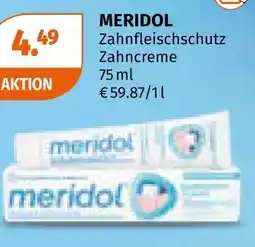 Müller Meridol zahnfleischschutz zahncreme Angebot
