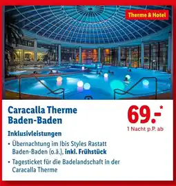 Lidl Caracalla therme baden-baden Angebot