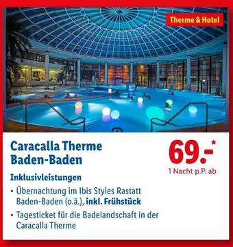 Lidl Caracalla therme baden-baden Angebot