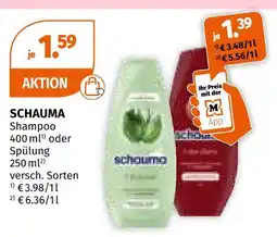 Müller Schauma shampoo oder spülung Angebot