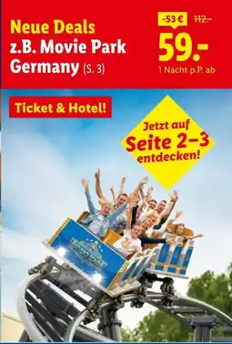 Lidl Z.b. movie park germany Angebot