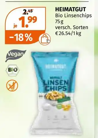 Müller Heimatgut bio linsenchips Angebot