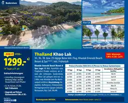Lidl Thailand khao lak reise Angebot