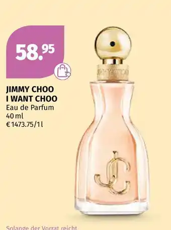 Müller Jimmy choo i want choo Angebot