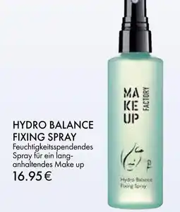 Müller Make up factory hydro balance fixing spray Angebot