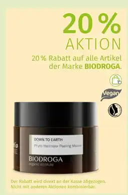Müller Biodroga 20 % rabatt Angebot