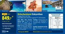 Lidl Reisen aktuell gmbh griechenland zakynthos - hotel white olive premium laganas Angebot