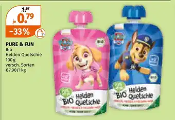 Müller Pure & fun bio helden quetschie Angebot
