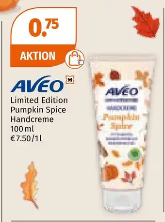 Müller Aveo limited edition pumpkin spice handcreme Angebot