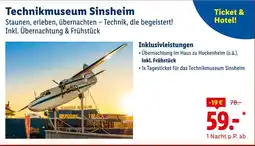 Lidl Technikmuseum sinsheim - übernachtung & frühstück Angebot