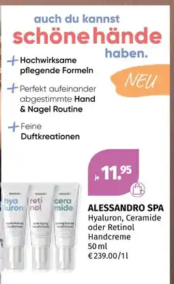 Müller Alessandro spa hyaluron, ceramide, retinol handcreme Angebot