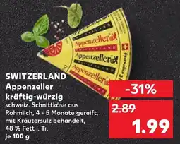 Kaufland Appenzeller kräftig-würzig Angebot