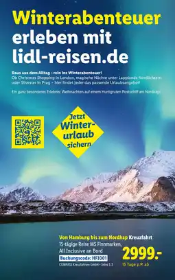 Lidl Compass kreuzfahrten gmbh von hamburg bis zum nordkap kreuzfahrt Angebot