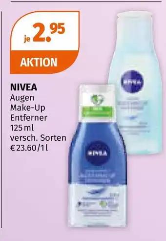 Müller Nivea augen make-up entferner Angebot