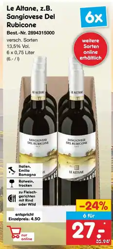 Netto Marken-Discount Le altane sangiovese del rubicone Angebot