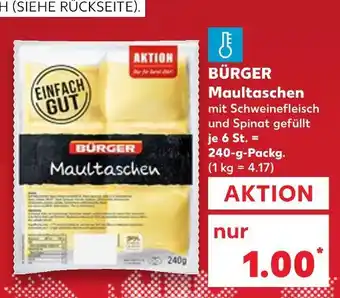 Kaufland Bürger maultaschen Angebot