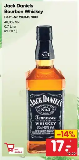 Netto Marken-Discount Jack daniels bourbon whiskey Angebot