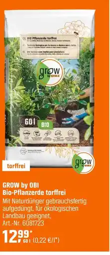 OBI Grow by obi bio-pflanzerde torffrei Angebot