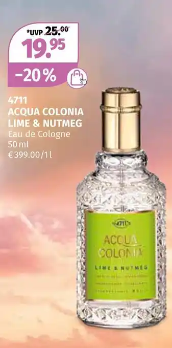Müller Acqua colonia lime & nutmeg Angebot