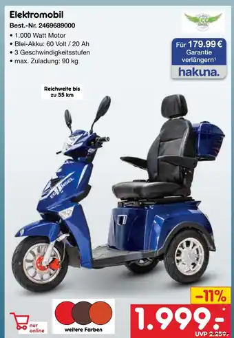 Netto Marken-Discount Elektromobil Angebot
