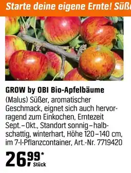 OBI Grow by obi bio-apfelbäume Angebot