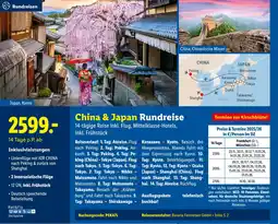 Lidl China & japan rundreise Angebot