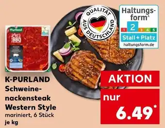 Kaufland K-purland schweinenackensteak western style Angebot