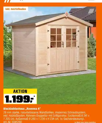 OBI Blockbohlenhaus ravenna a Angebot