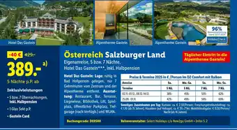 Lidl Hotel das gastein Angebot