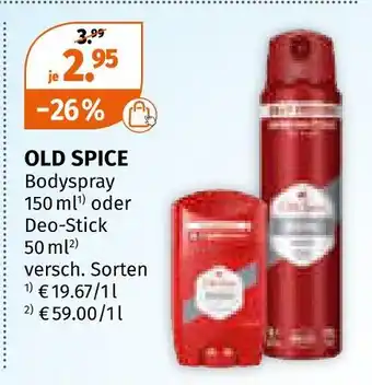 Müller Old spice bodyspray Angebot