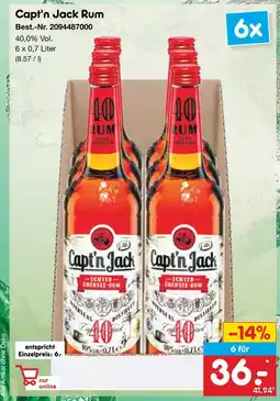 Netto Marken-Discount Capt'n jack rum Angebot