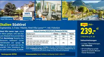 Lidl Hotel villa laurus Angebot