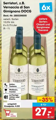 Netto Marken-Discount Serristori vernaccia di san gimignano docg Angebot