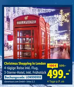 Lidl Christmas shopping in london Angebot