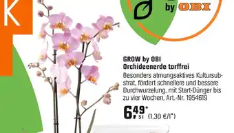 OBI Grow by obi orchideenerde torffrei Angebot