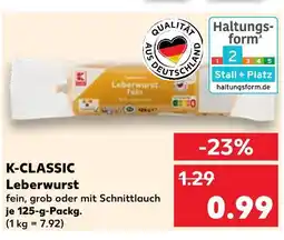 Kaufland K-classic leberwurst Angebot