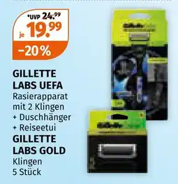 Müller Gillette labs uefa rasierapparat, labs gold klingen Angebot