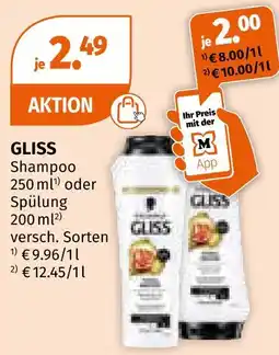 Müller Gliss shampoo Angebot