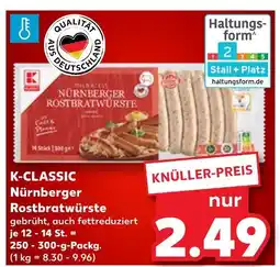 Kaufland K-classic nürnberger rostbratwürste Angebot